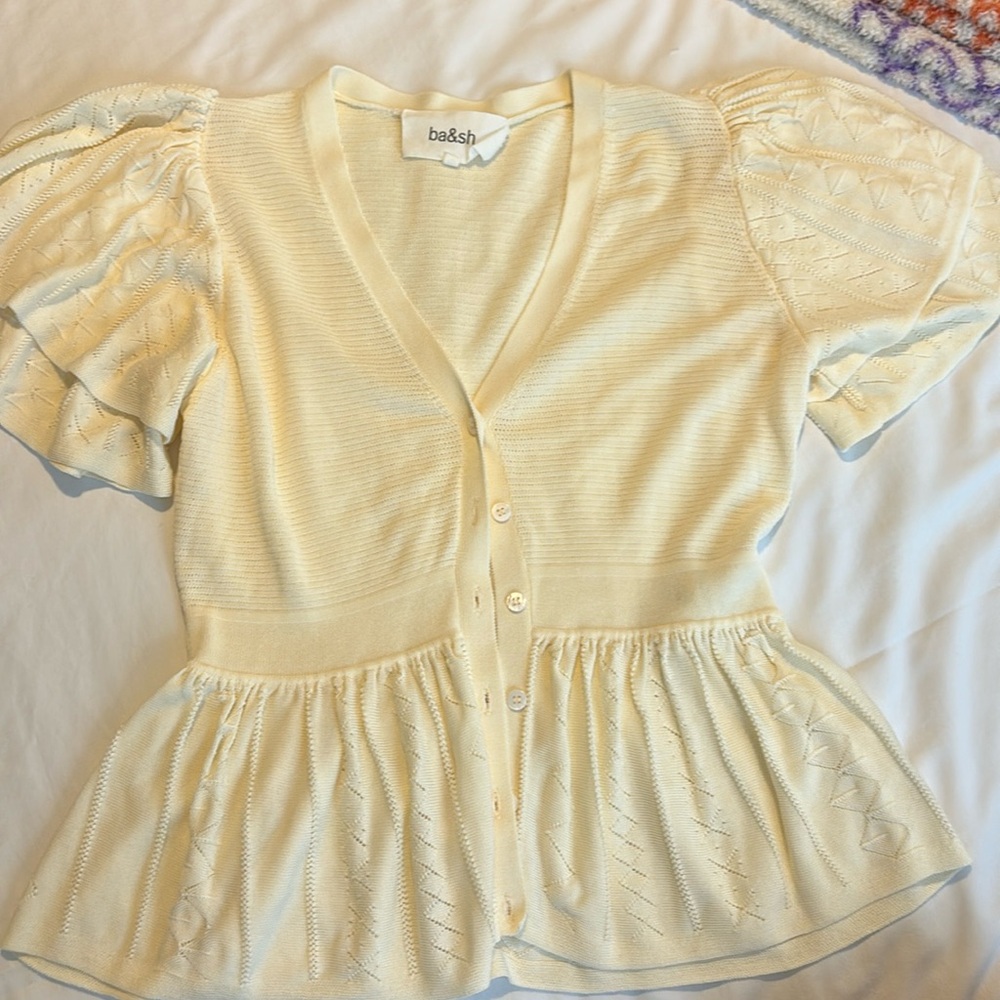 BA&SH Ecru Blouse